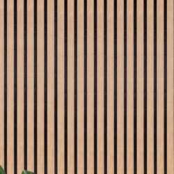 Lattenwand Smal van 100% PET-vilt in houtlook - Warm eiken - Afbeelding 4